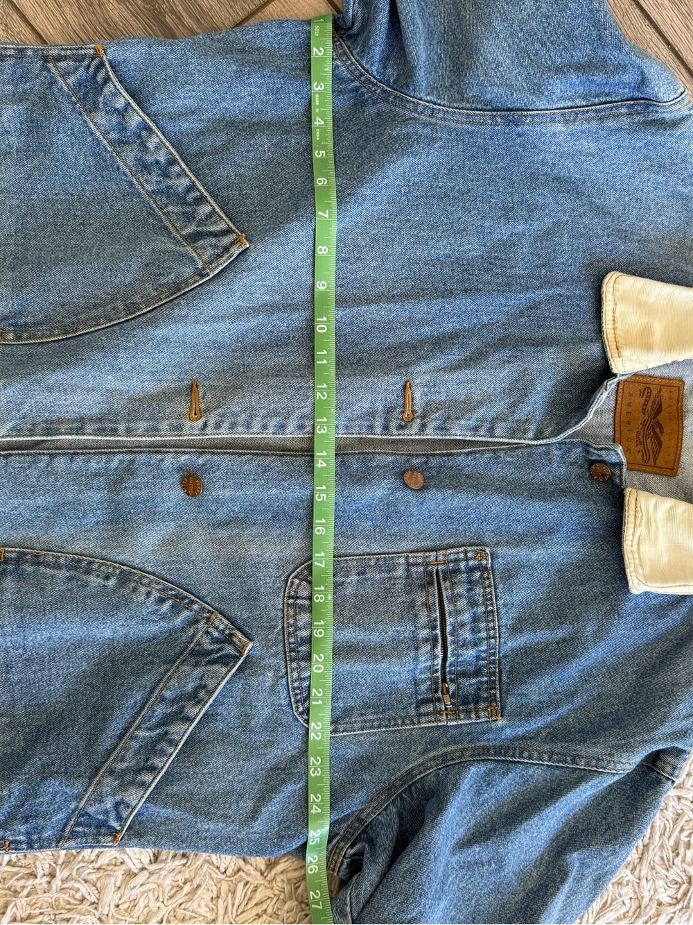 Vintage Perry Ellis denim Chore Coat - Picture 7 of 9